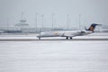 Lufthansa CityLine Bombardier CRJ-900 D-ACKD landed in Munich Airport Royalty Free Stock Photo