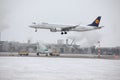 Lufthansa CityLine Embraer ERJ-195 D-AEMD landing in Munich Airport