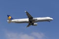 Lufthansa A321 climbing after take off
