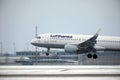 Lufthansa A321-100 D-AIRO took off from Munchen Airport