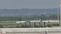 Lufthansa line-up in Munich Airport