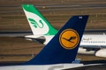 Lufthansa and Mahan Airlines A340s