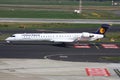 Lufthansa Regional Bombardier CRJ900 Royalty Free Stock Photo