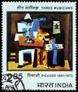 Picasso Painting Stamp