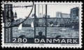 Aalborg Waterfront Stamp Royalty Free Stock Photo