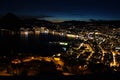 Lugano city by night