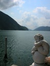 Lugano cupid dreaming Royalty Free Stock Photo