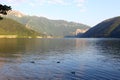 Lugano lake landscape Royalty Free Stock Photo
