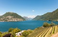 Lugano lake, landscape Royalty Free Stock Photo