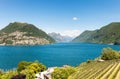 Lugano lake, landscape Royalty Free Stock Photo