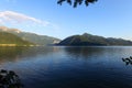 Lugano lake landscape Royalty Free Stock Photo