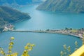 Lugano lake in Switzerland Royalty Free Stock Photo