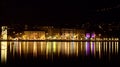 Lugano by Night Royalty Free Stock Photo