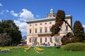 Villa Ciani of 19th century in the Park Ciani at the lake Lugano. Town of Lugano, Switzerland Royalty Free Stock Photo