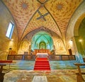 The main altar in Santa Maria degli Angeli Church, on March 4 in Lugano, Switzerland Royalty Free Stock Photo