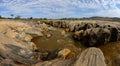 Lugard Falls in Tsavo Natioal park of Kenya Royalty Free Stock Photo