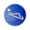 Luge icon. A symbol dedicated to sports and games. Vector illustrations.