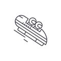 Luge line icon concept. Luge vector linear illustration, symbol, sign