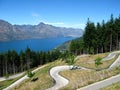 Luge track, Queenstown, NZ Royalty Free Stock Photo