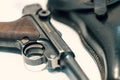 Luger P08 Parabellum handgun. Royalty Free Stock Photo