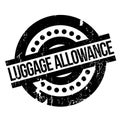 Luggage Allowance rubber stamp