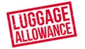 Luggage Allowance rubber stamp Royalty Free Stock Photo