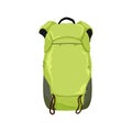 luggage backpack camp cartoon vector illustration