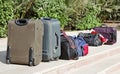 Luggage bags packed check out Royalty Free Stock Photo