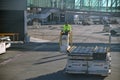 Luggage handler on the move