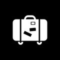 Luggage icon simple flat style vector illustration. Baggage symbol Royalty Free Stock Photo