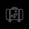 Luggage icon simple flat style vector illustration. Baggage symbol Royalty Free Stock Photo