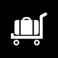 Luggage icon simple flat style vector illustration. Baggage symbol Royalty Free Stock Photo