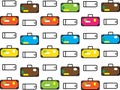 Luggage and suitcase alternating pattern