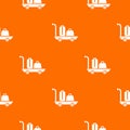 Luggage trolley pattern vector orange Royalty Free Stock Photo