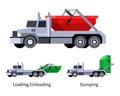 Lugger truck vehicle icon