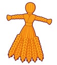 Lughnasadh corn dolly drawing Royalty Free Stock Photo