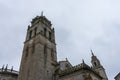 Lugo cathedral church with tower on cloudy day Royalty Free Stock Photo