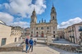 Lugo, Spain - April 29, 2024: Elegant towers touch the sky. Cathedral of Lugo Royalty Free Stock Photo