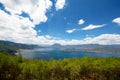 Lugu Lake panorama Royalty Free Stock Photo