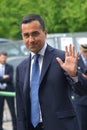 Luigi Di Maio candidate of the 5-star movement to Prime Minister in the general election day Royalty Free Stock Photo