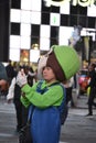 Luigi takes a selfie in Time Square Royalty Free Stock Photo