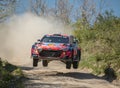 Luilhas, Portugal - 16 March 2021: Ott TANAK EST, Martin JARVEOJA EST, HYUNDAI SHELL MOBIS WORLD RALLY TEAM, HYUNDAI I20 Coupe