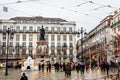 Luis de Camoes square in Lisbon Royalty Free Stock Photo