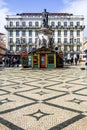 Luis de Camoes Square in Lisbon Royalty Free Stock Photo