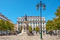 Luis de Camoes Square. Lisbon, Portugal Royalty Free Stock Photo