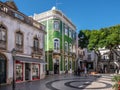 Lagos, Algarve, Portugal - November 5 2021: Luis de Camoes Square