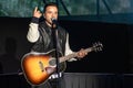 Luis Fonsi singing in Mardi Gras Concert at Universal Studios 11