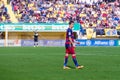 Luis Suarez plays at the La Liga match between Villarreal CF and FC Barcelona Royalty Free Stock Photo