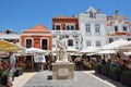 Luis Vaz de Camoens statue in Cascais, Portugal Royalty Free Stock Photo