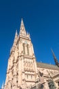 Lujan, Buenos Aires, Argentina, April 7, 2019: View of gothic Lujan Basilica near Buenos Aires, Argentina